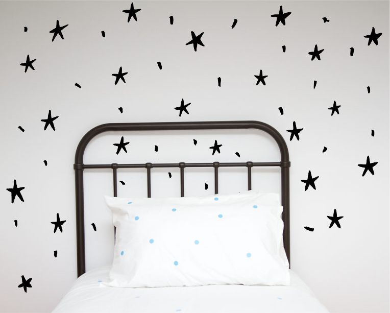 Hand painted Stars Wall decals - Wall decals - 100 Percent Heart 