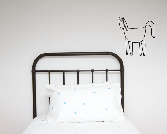 Single Horse Illustration Wall decal