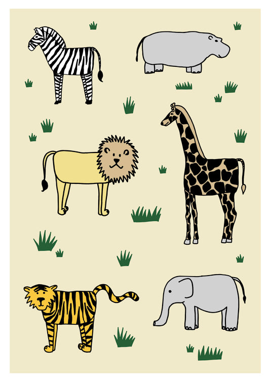 Safari Art Print
