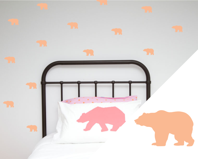 Grizzly Bear Wall Stickers