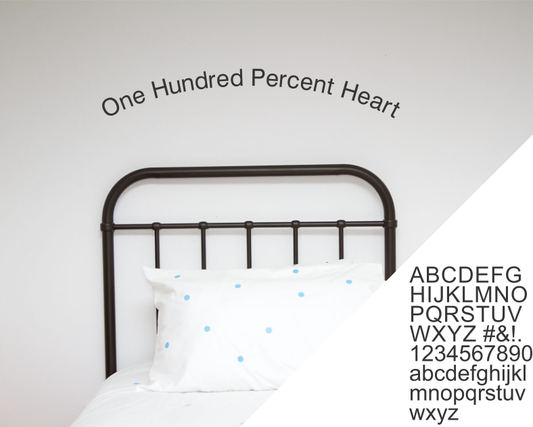 Alphabet - Classic - Wall decals - 100 Percent Heart 