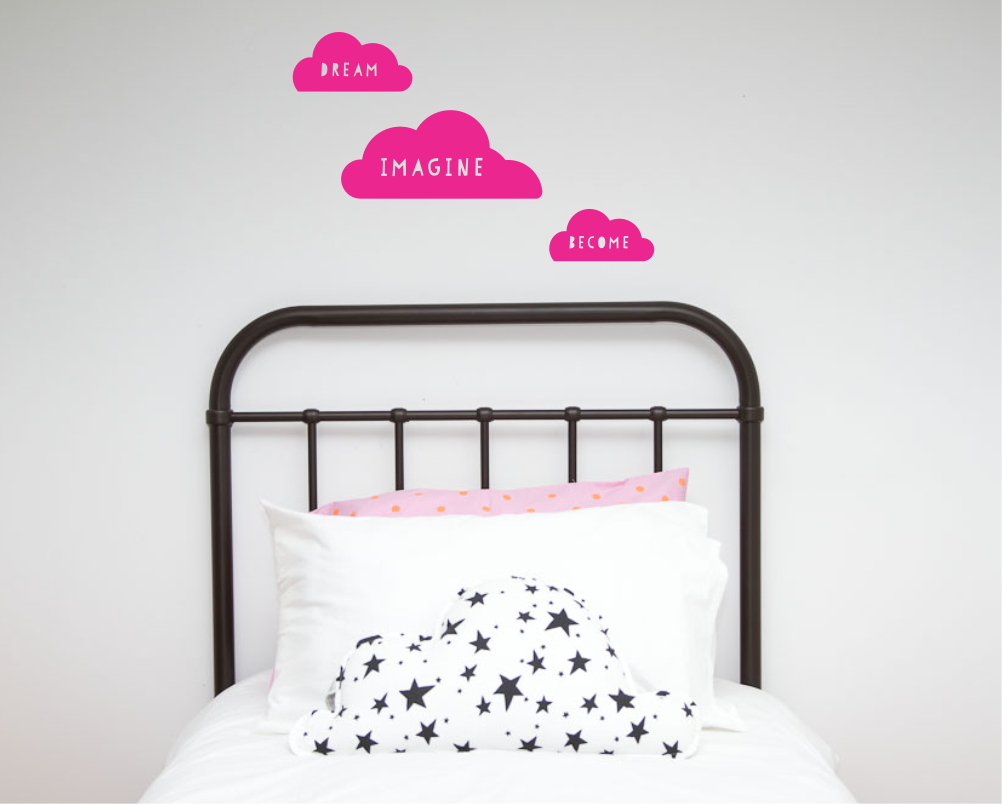 Dream, Imagine, Become Wall Decal