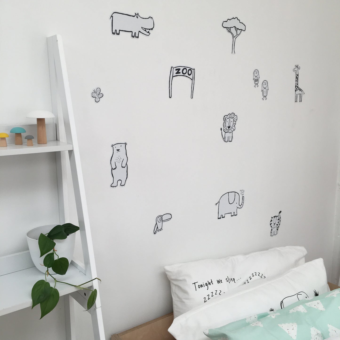 Visit The Zoo Fabric Wall decals