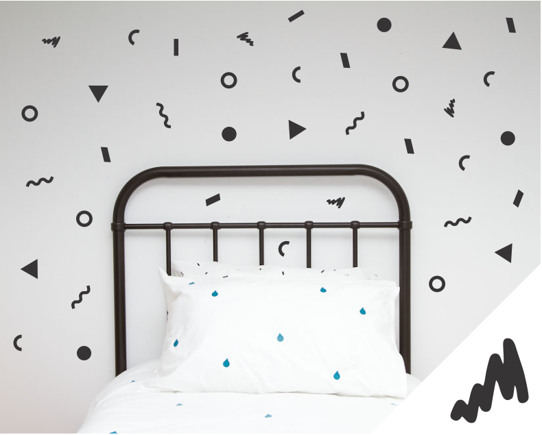 Jumbled Wall Stickers - Wall decals - 100 Percent Heart 