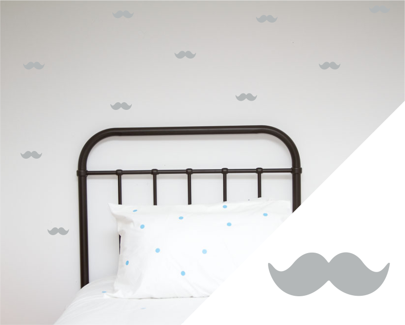 Moustache Wall Stickers - Wall decals - 100 Percent Heart 
