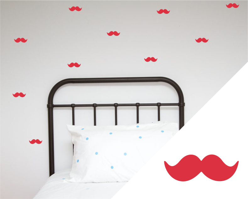 Moustache Wall Stickers