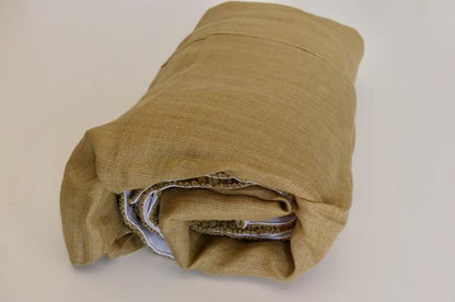 Fitted Linen Cot sheet - Ochre