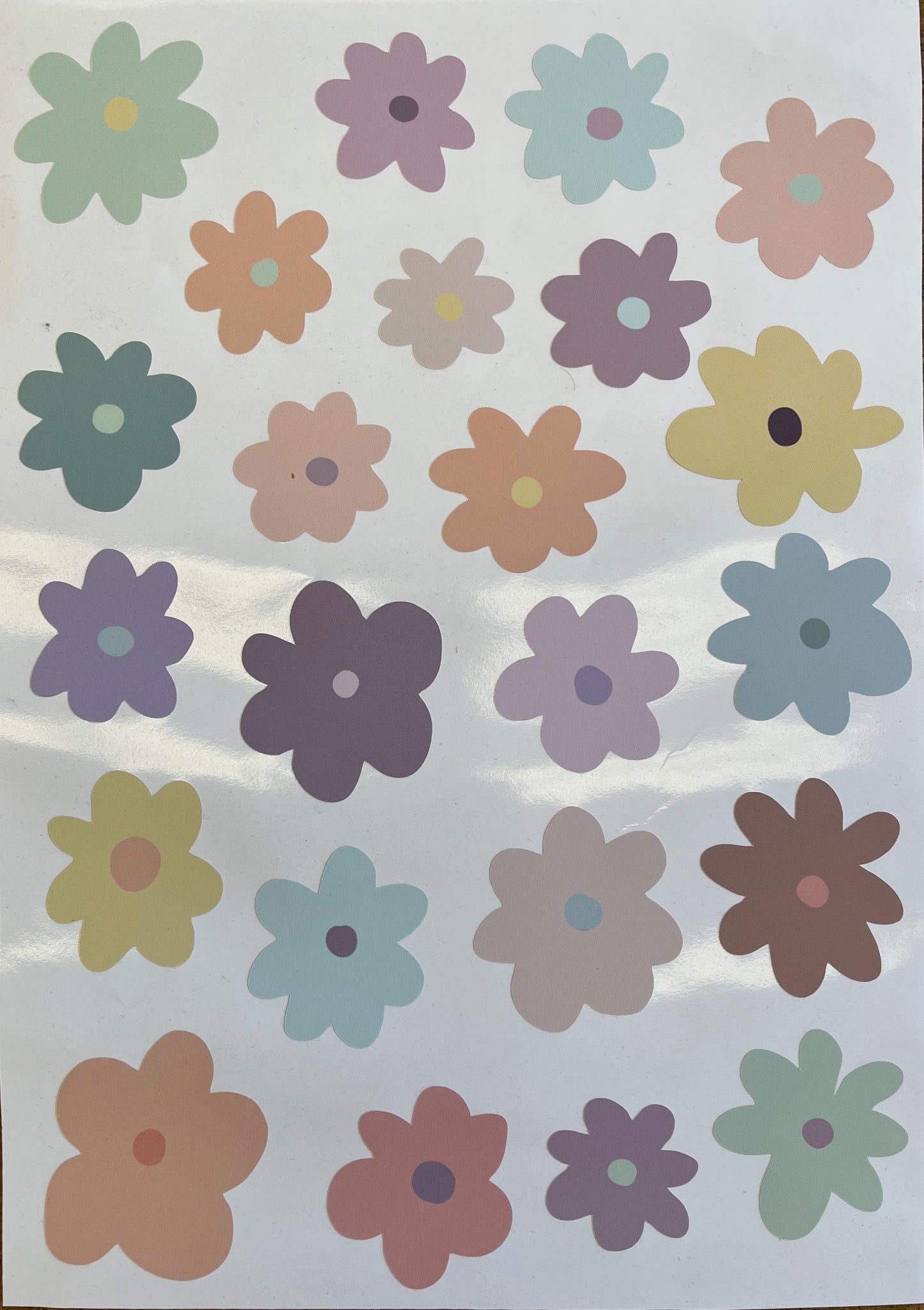 Handpainted Flowers - Pastel Wall stickers