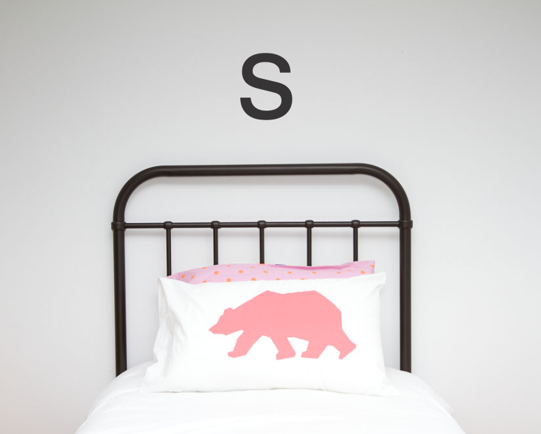 Large Single Letter Wall Stickers
