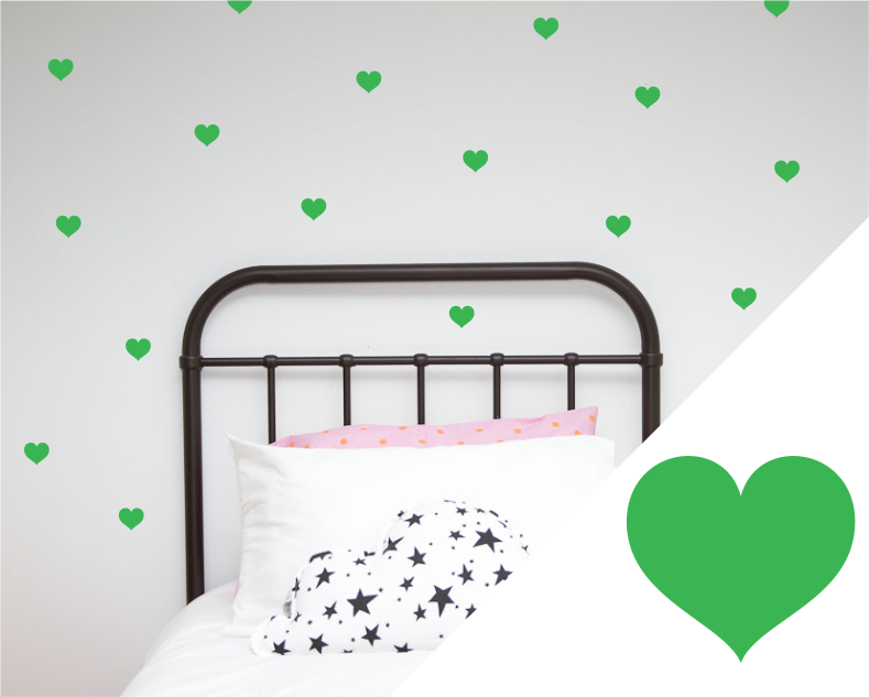 Heart Wall Stickers - Small