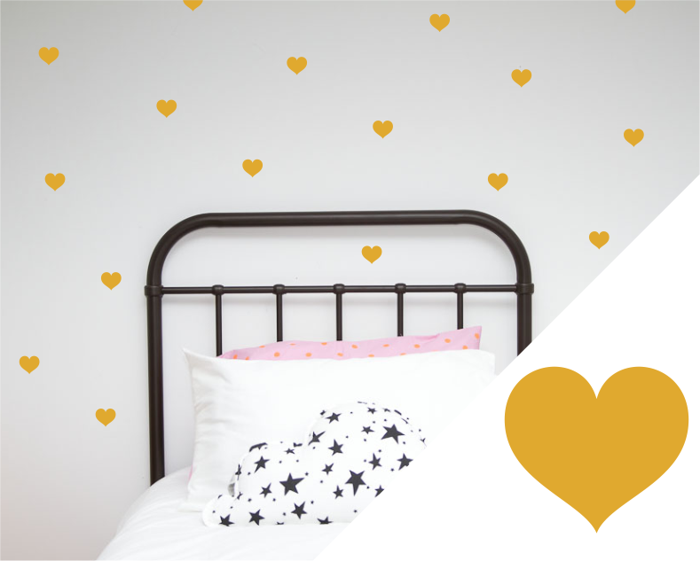 Heart Wall Stickers - Small