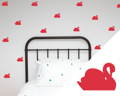 Swans Wall Stickers - Wall decals - 100 Percent Heart 