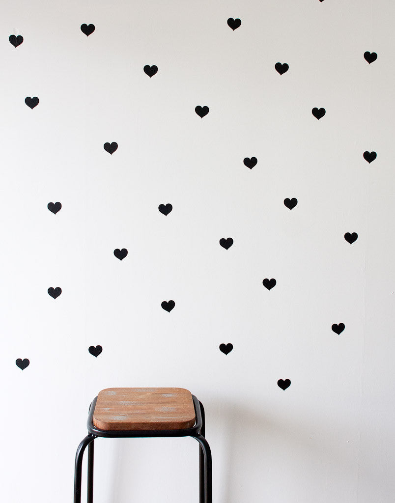 Heart Wall Stickers - Small - Wall decals - 100 Percent Heart 